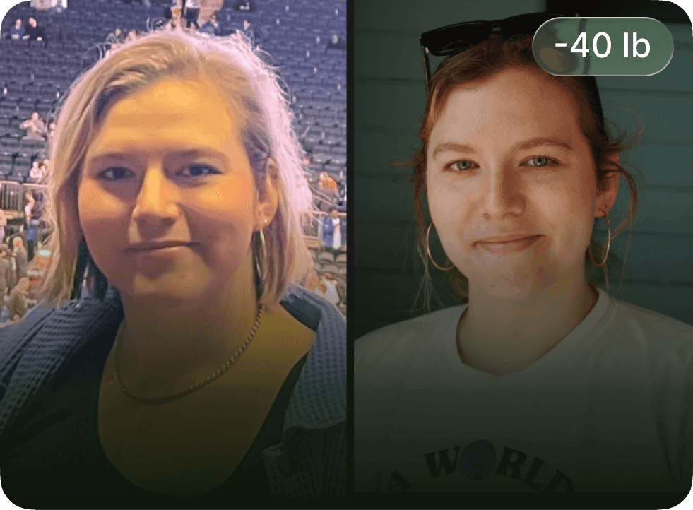Nicole Hamilton before and after GLP-1 medication progress